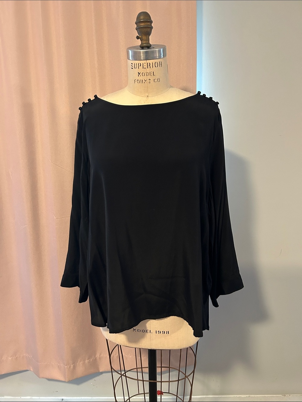 NWT Gap Black Blouse Sz XL
